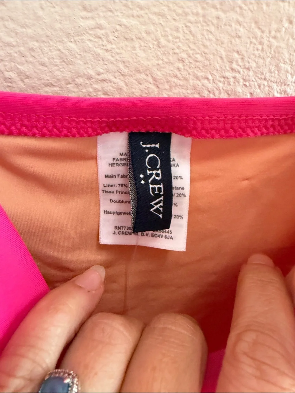 J. Crew ruched pink